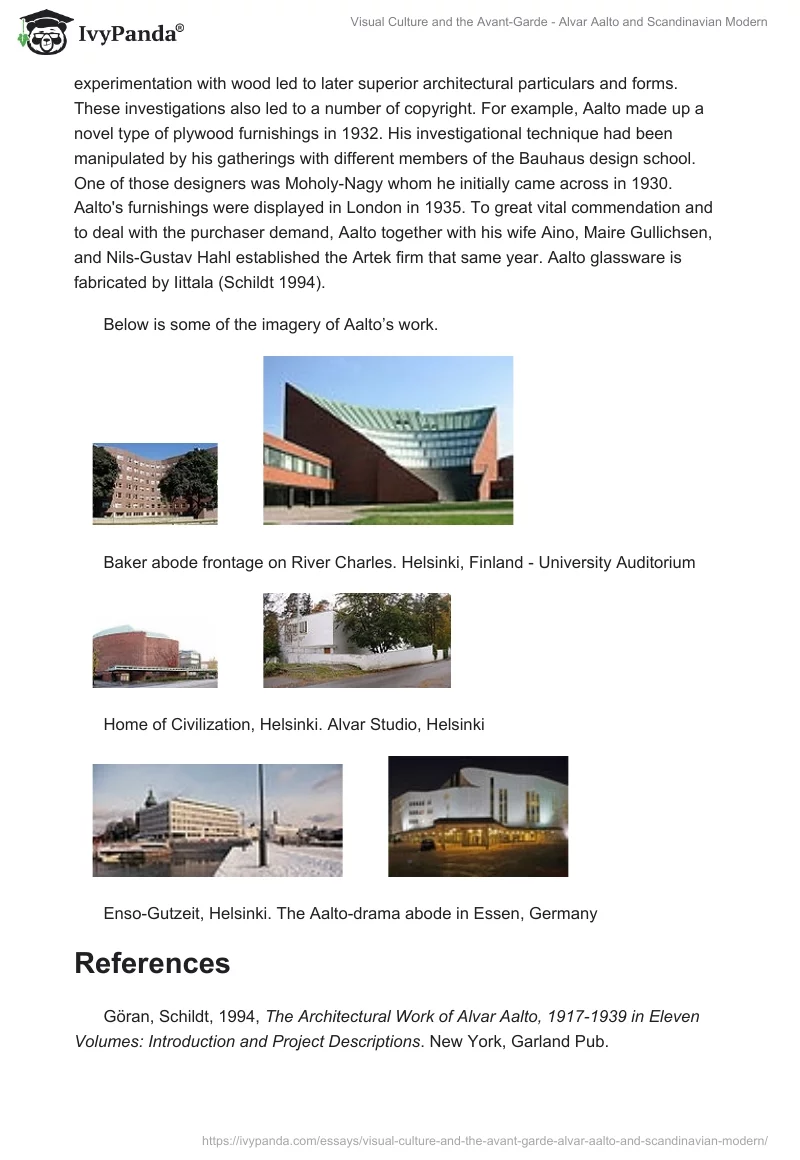 Visual Culture and the Avant-Garde - Alvar Aalto and Scandinavian Modern. Page 4