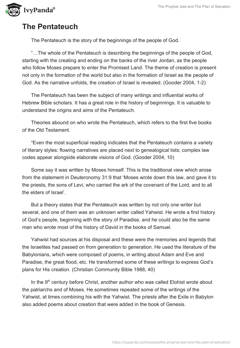 The Prophet Joel and The Plan of Salvation. Page 4