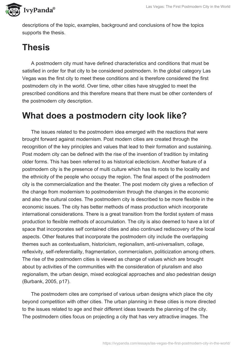 Las Vegas: The First Postmodern City in the World. Page 2