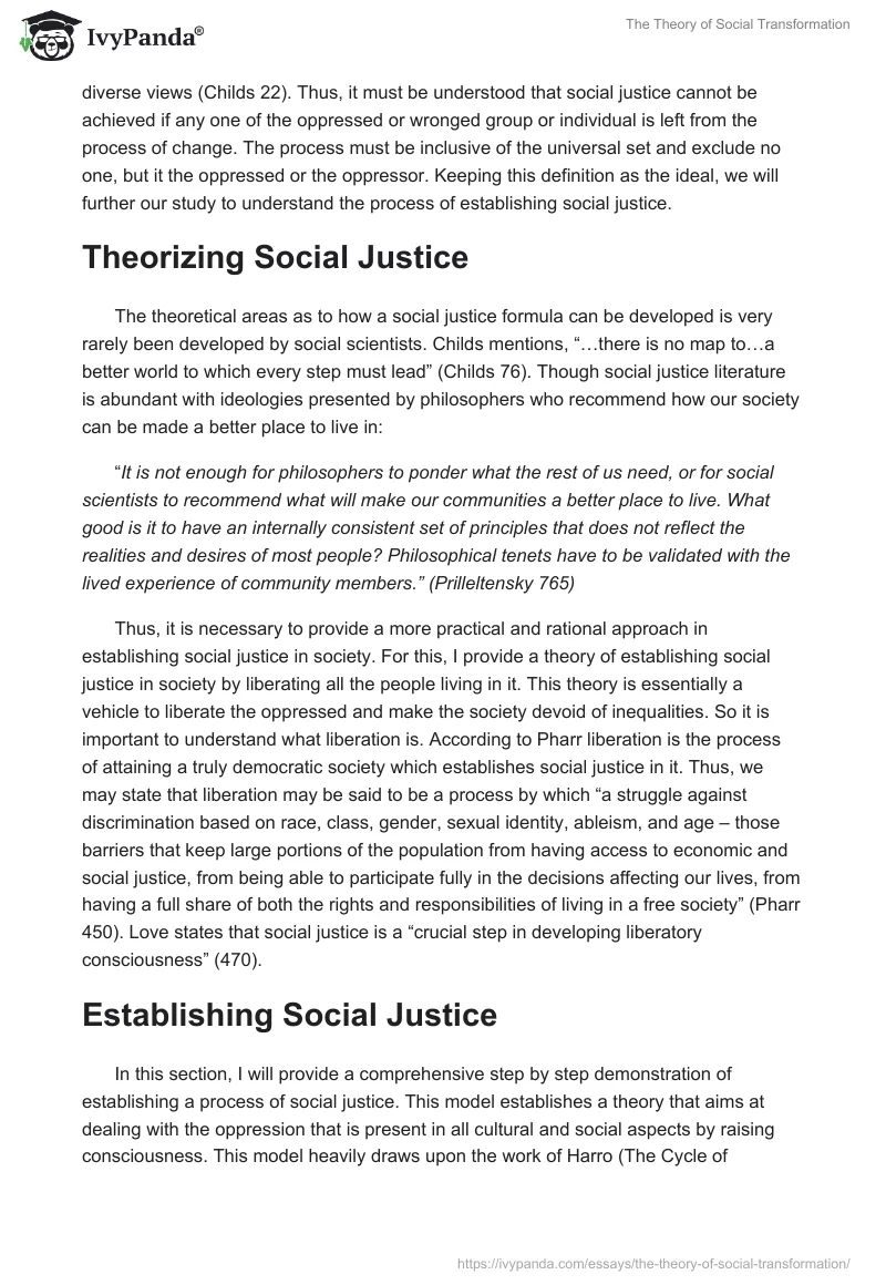 The Theory of Social Transformation. Page 3