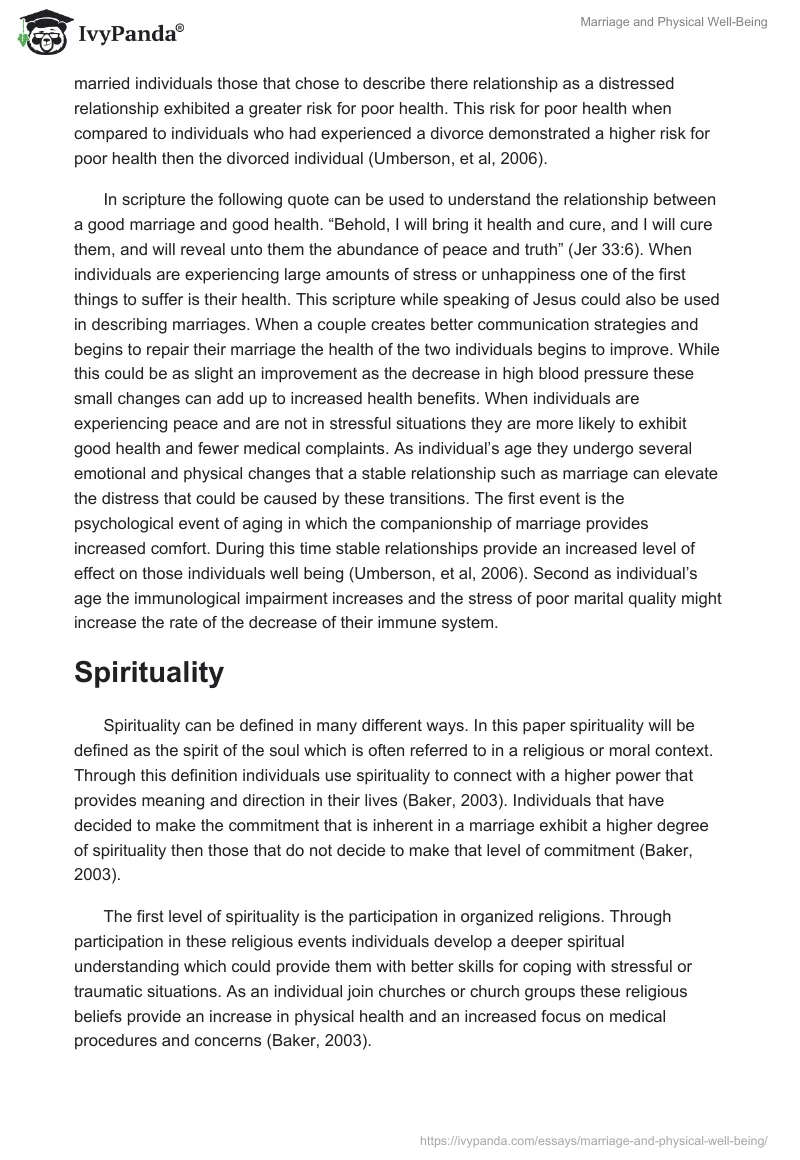 Marriage and Physical Well-Being. Page 2