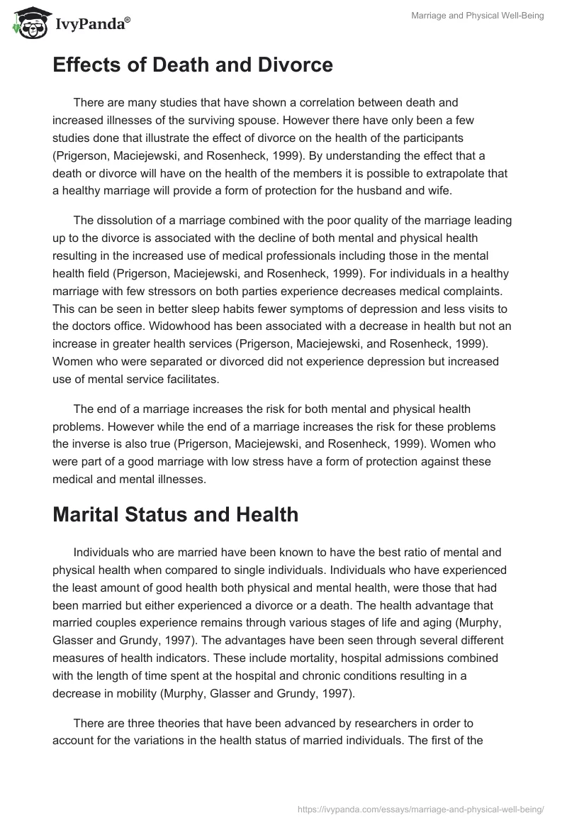 Marriage and Physical Well-Being. Page 3