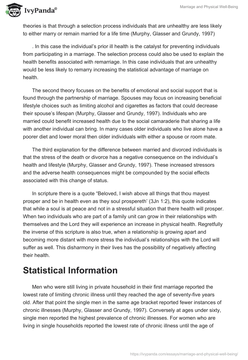 Marriage and Physical Well-Being. Page 4