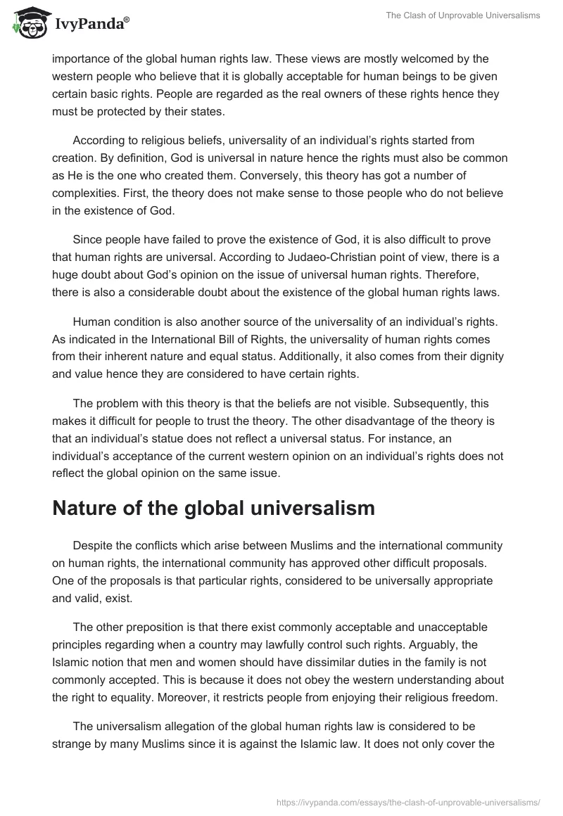 The Clash of Unprovable Universalisms. Page 2