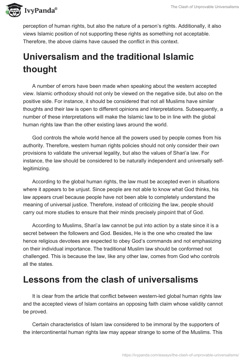 The Clash of Unprovable Universalisms. Page 3
