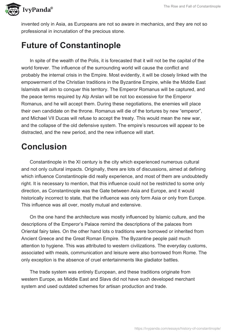 The Rise and Fall of Constantinople. Page 5