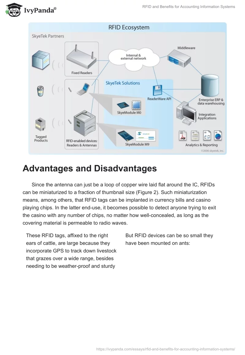 RFID and Benefits for Accounting Information Systems. Page 2