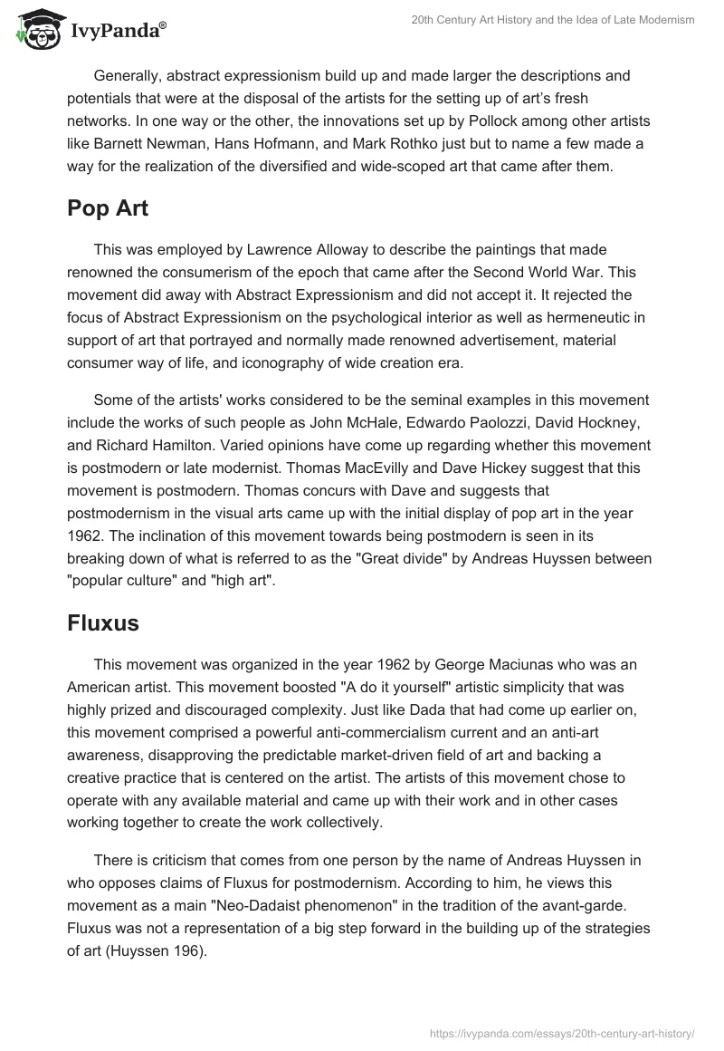 20th Century Art History and the Idea of Late Modernism. Page 2