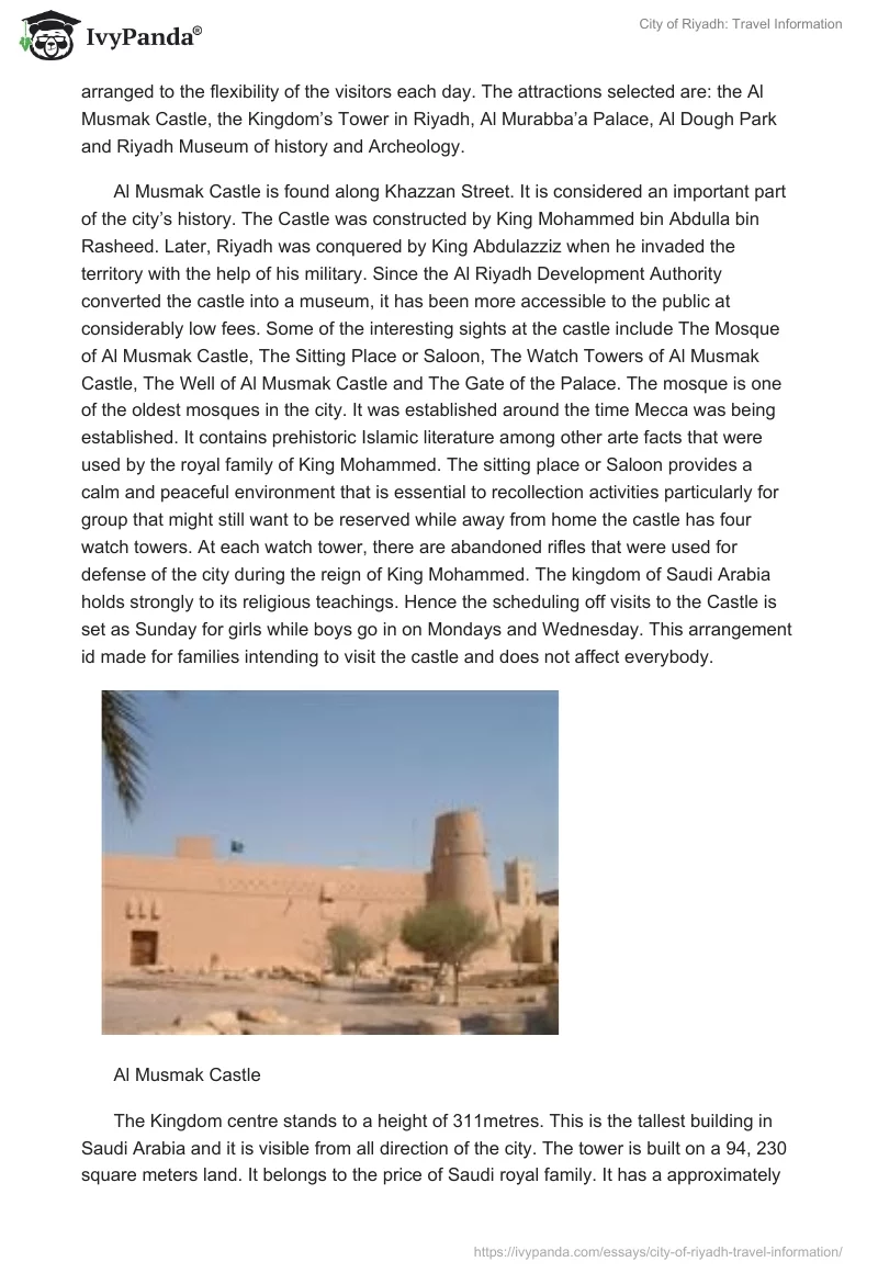 City of Riyadh: Travel Information. Page 2