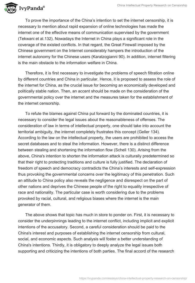 China Intellectual Property Research on Censorship. Page 2