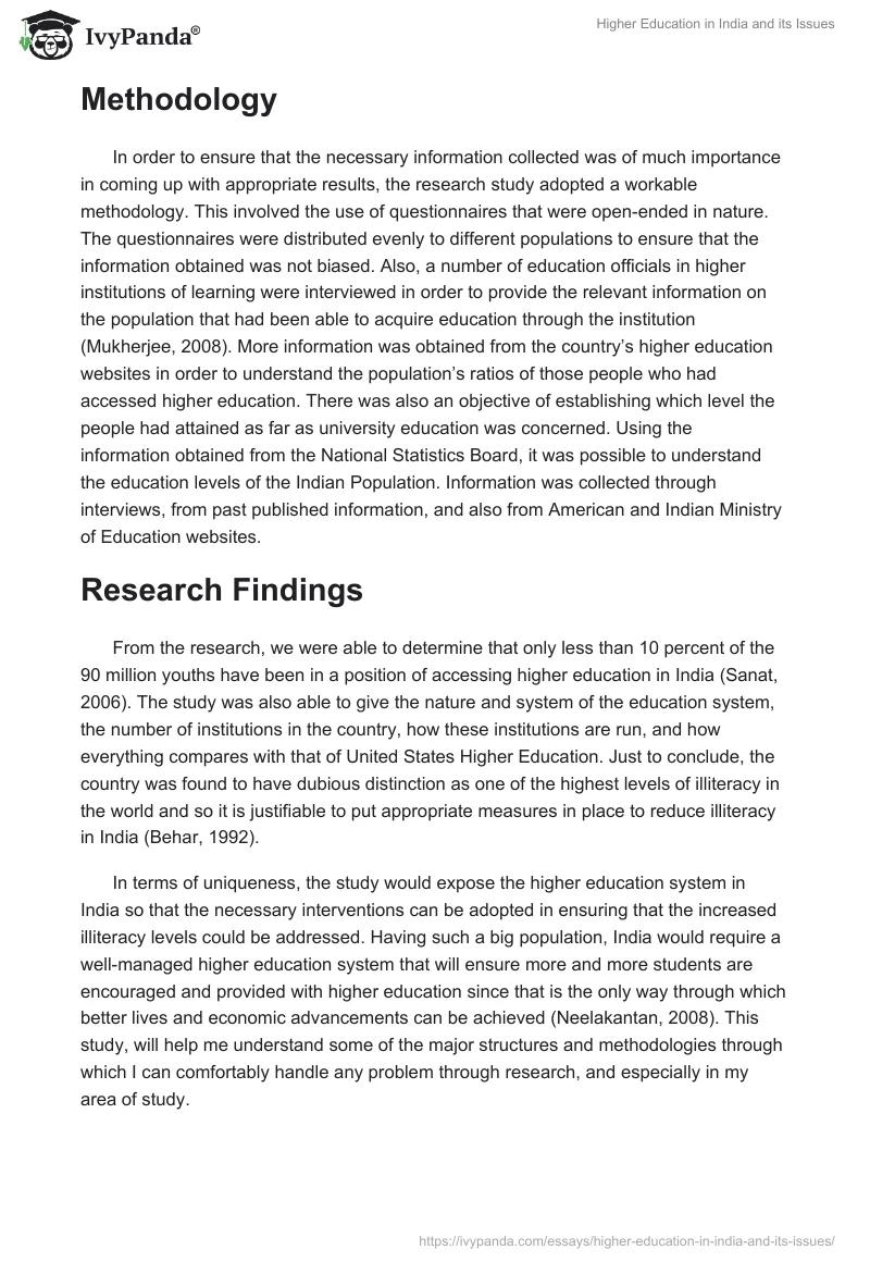 Higher Education in India and its Issues. Page 2