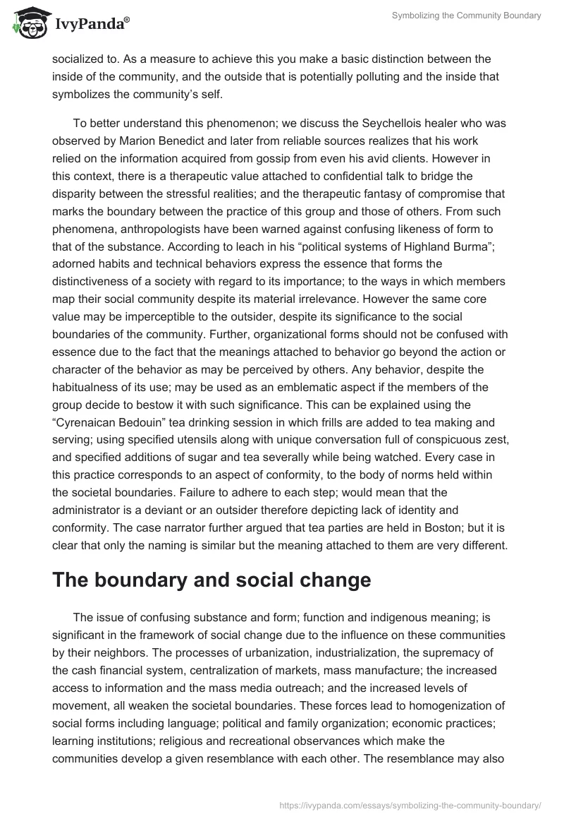 Symbolizing the Community Boundary. Page 2
