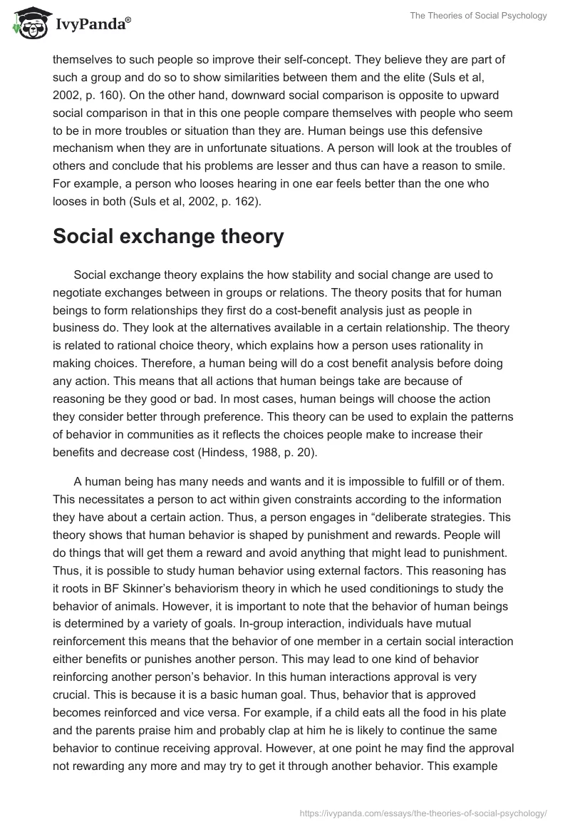 The Theories of Social Psychology. Page 4