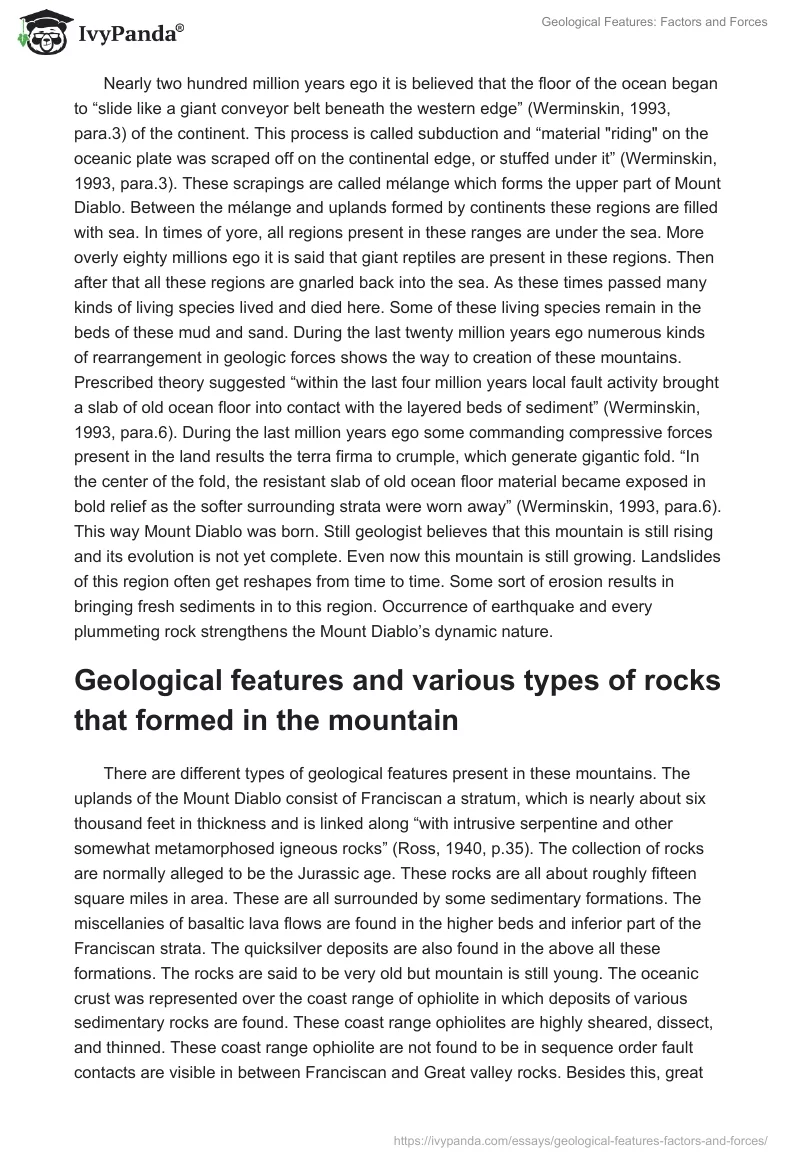 Geological Features: Factors and Forces. Page 2