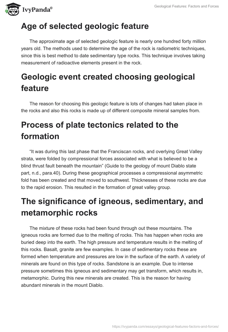 Geological Features: Factors and Forces. Page 5