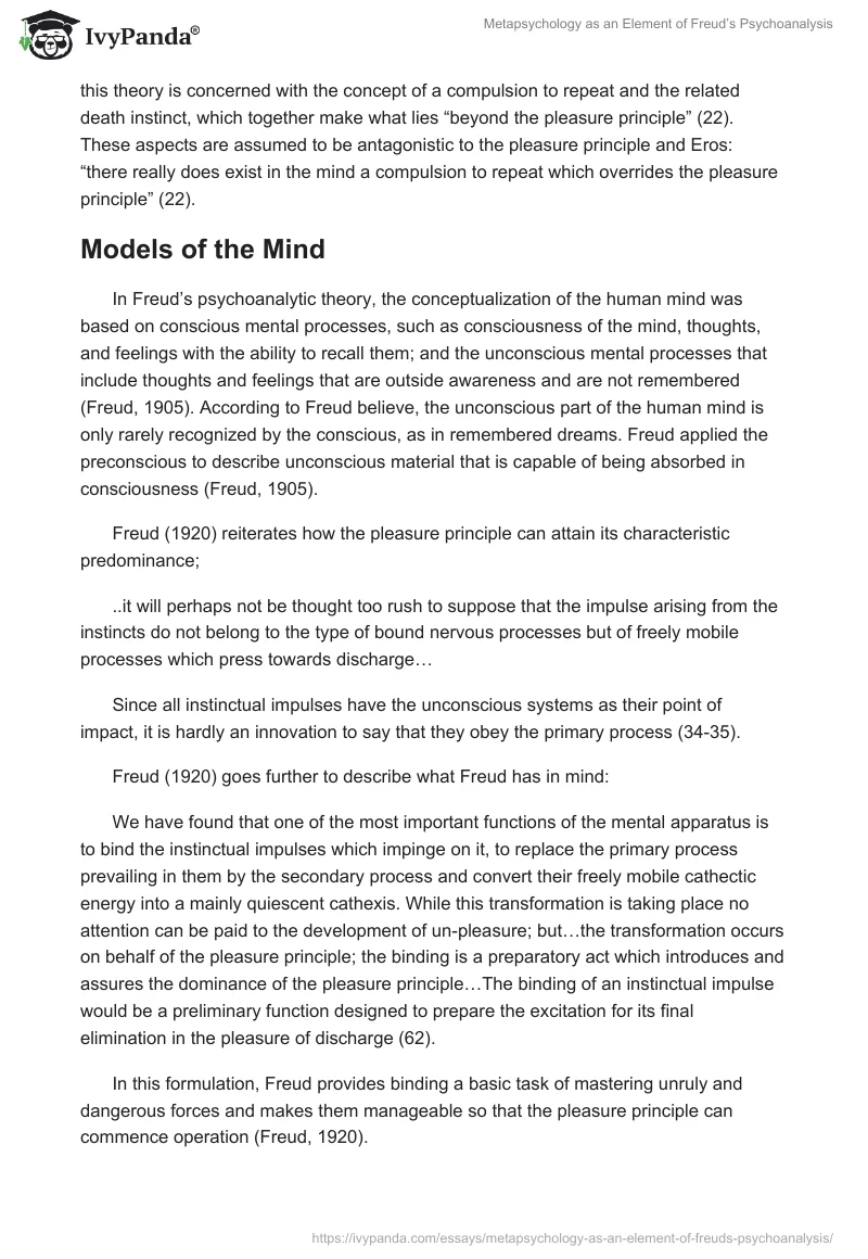 Metapsychology as an Element of Freud’s Psychoanalysis. Page 3