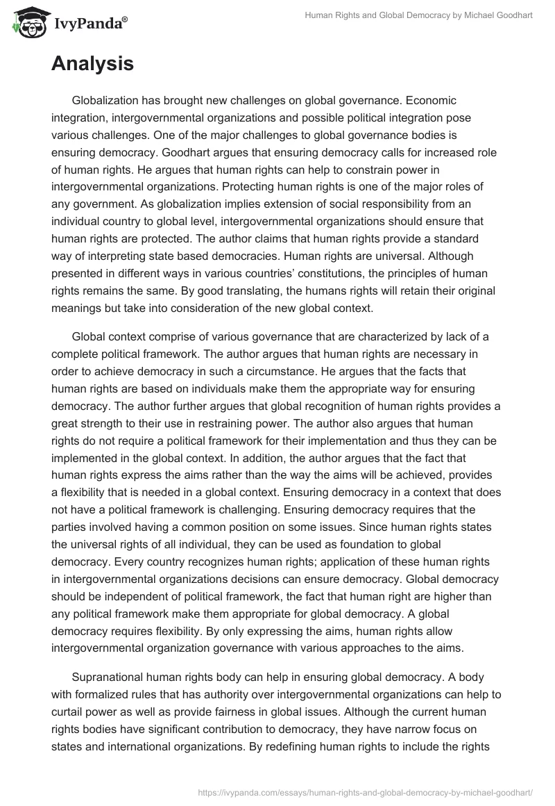 Human Rights and Global Democracy by Michael Goodhart. Page 2