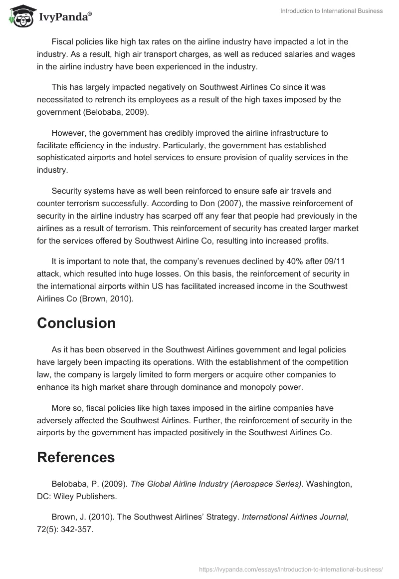 Introduction to International Business. Page 2