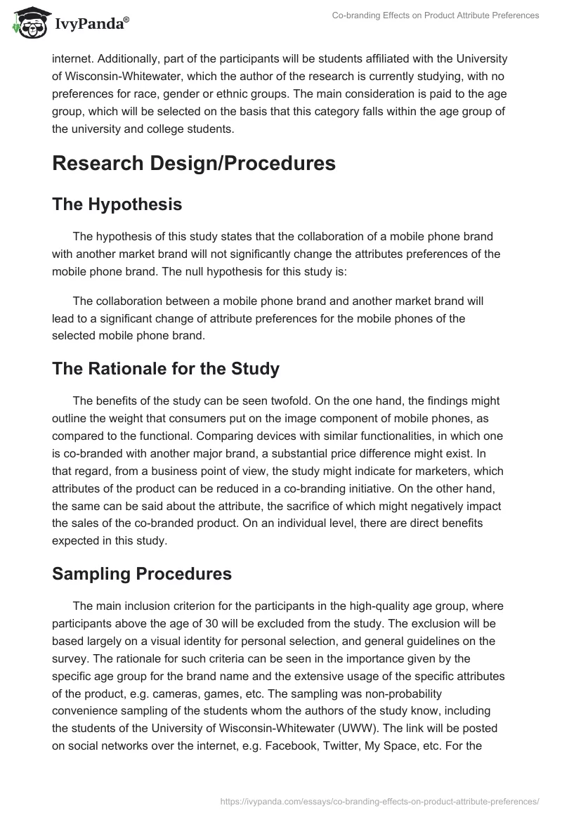 Co-Branding Effects on Product Attribute Preferences. Page 2
