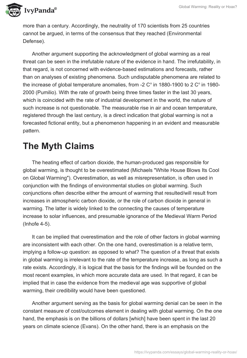 Global Warming: Reality or Hoax?. Page 2