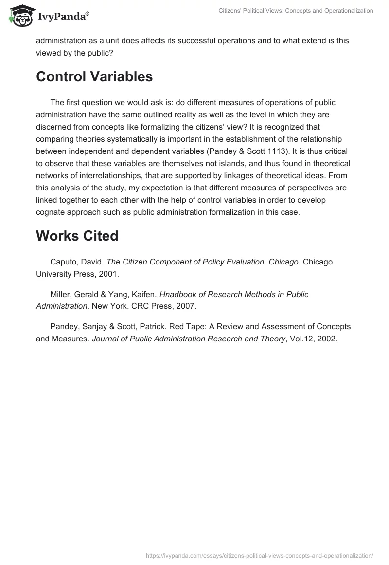 Citizens' Political Views: Concepts and Operationalization. Page 3