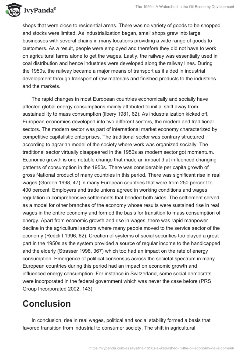 The 1950s: A Watershed in the Oil Economy Development. Page 2