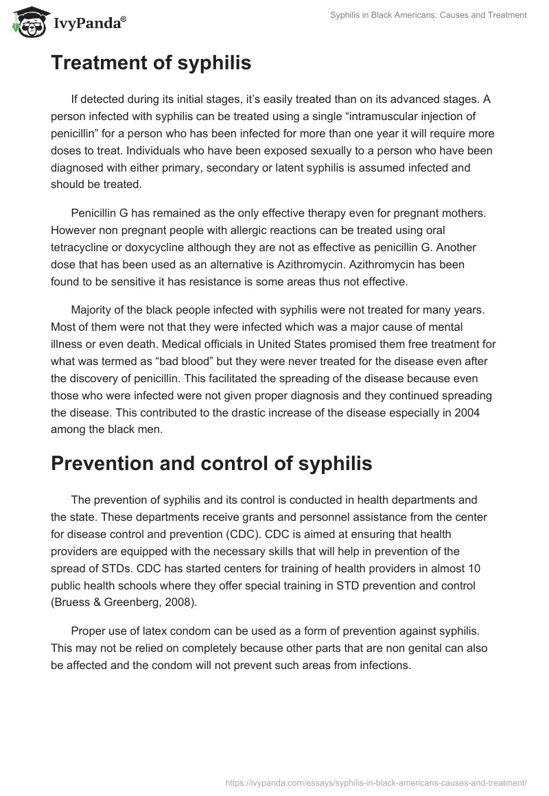 Syphilis in Black Americans: Causes and Treatment. Page 4