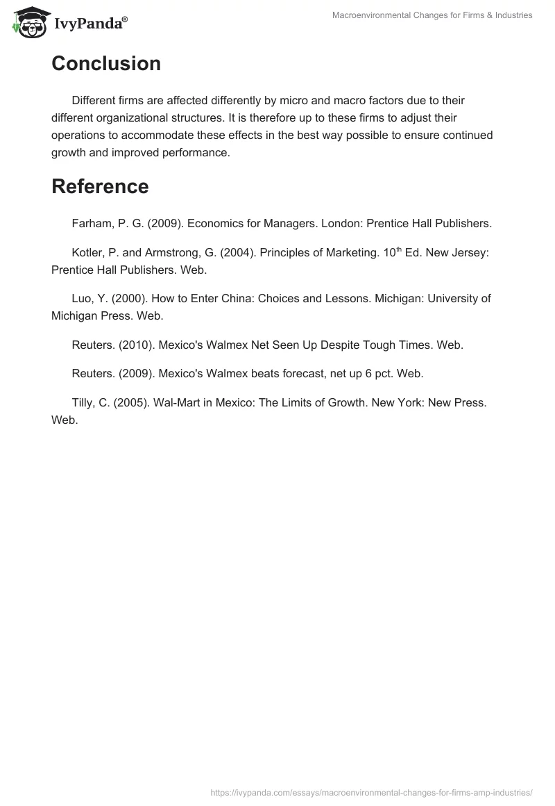 Macroenvironmental Changes for Firms & Industries. Page 4