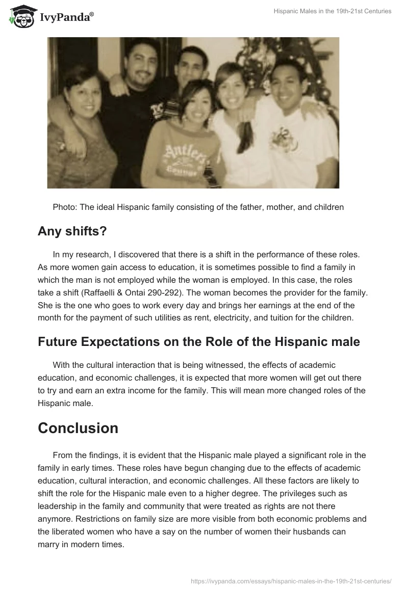 Hispanic Males in the 19th-21st Centuries. Page 3