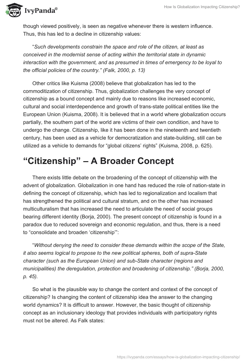 How Is Globalization Impacting Citizenship?. Page 4