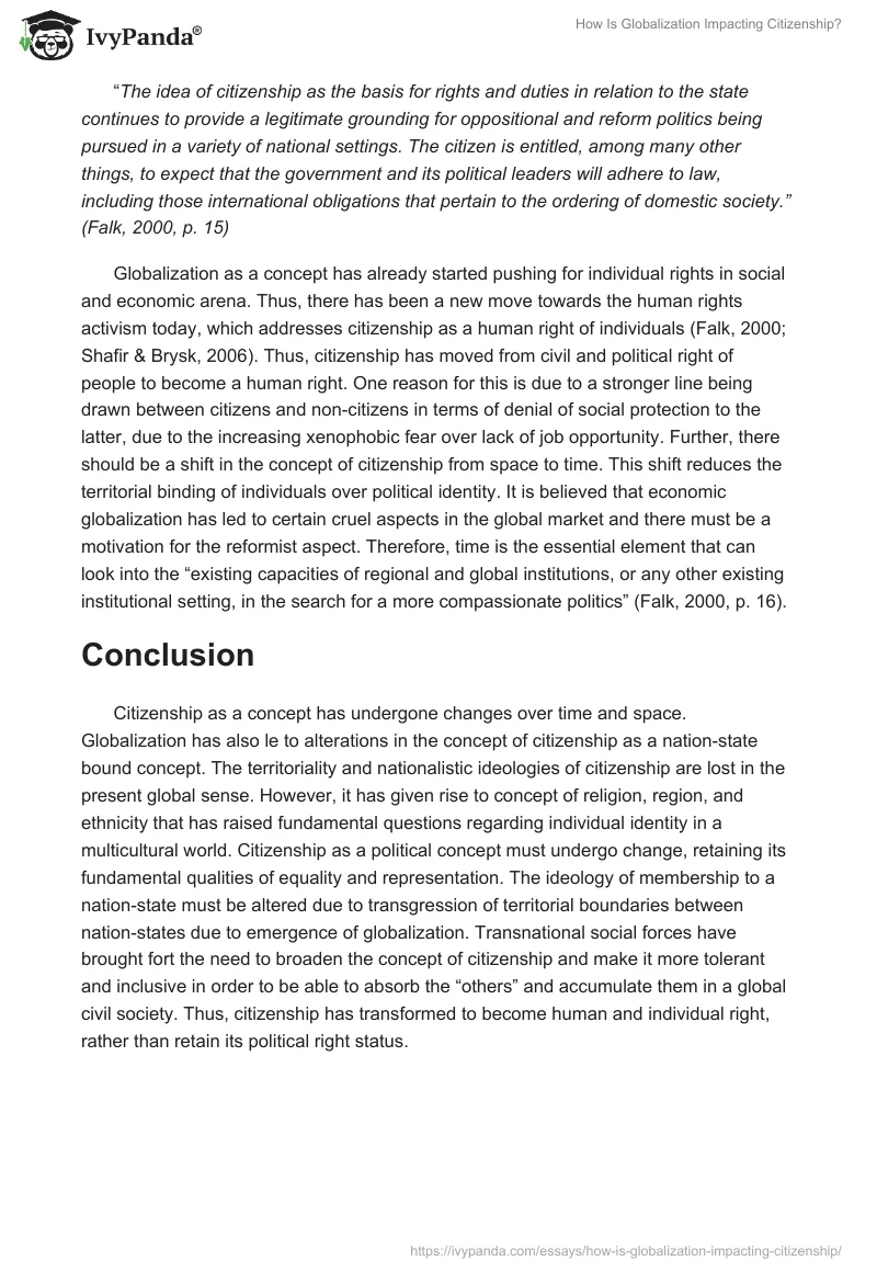 How Is Globalization Impacting Citizenship?. Page 5