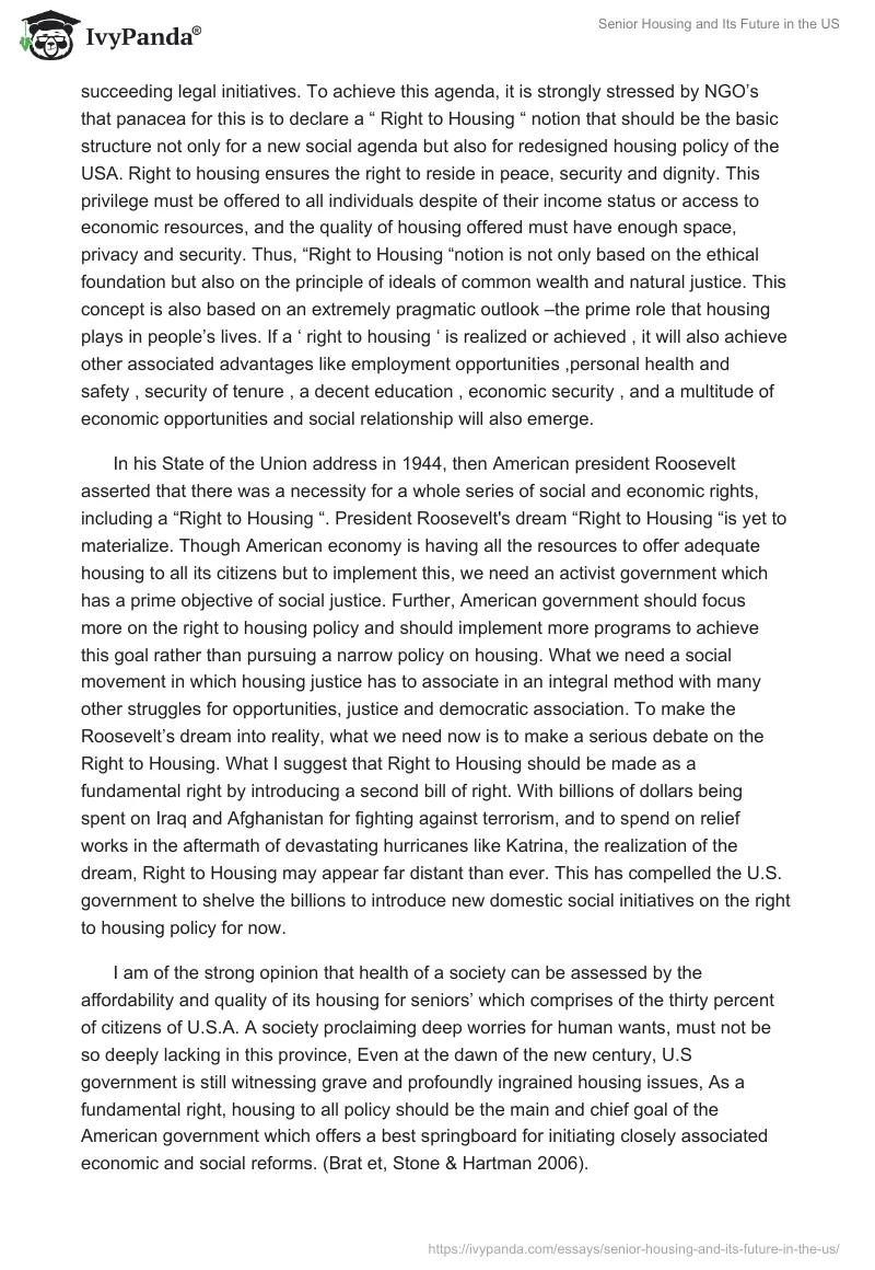 Senior Housing and Its Future in the US. Page 3