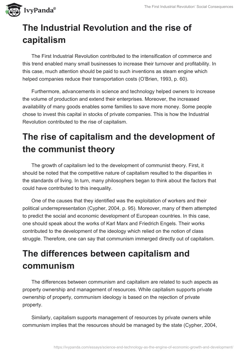 The First Industrial Revolution’ Social Consequences. Page 2