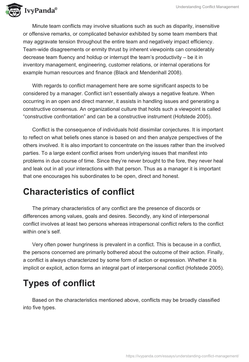 Understanding Conflict Management. Page 2
