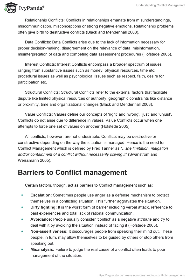 Understanding Conflict Management. Page 3