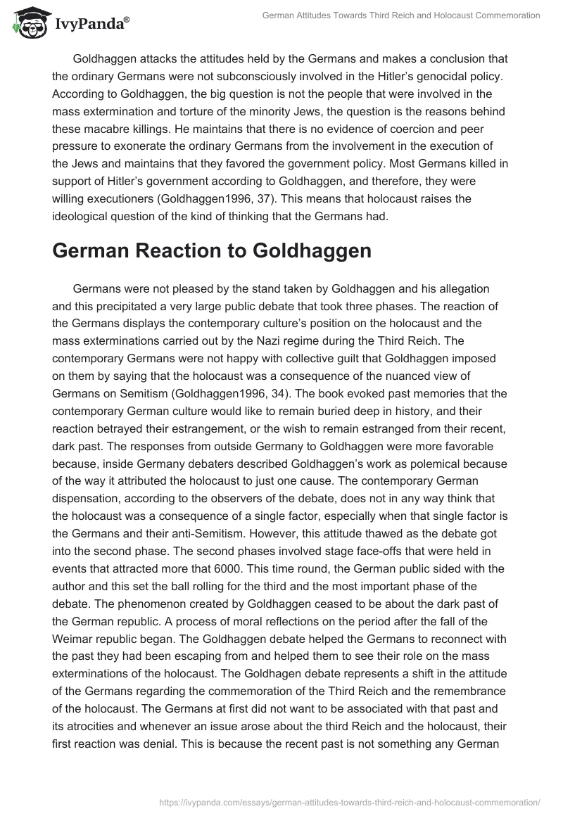 German Attitudes Towards Third Reich and Holocaust Commemoration. Page 2