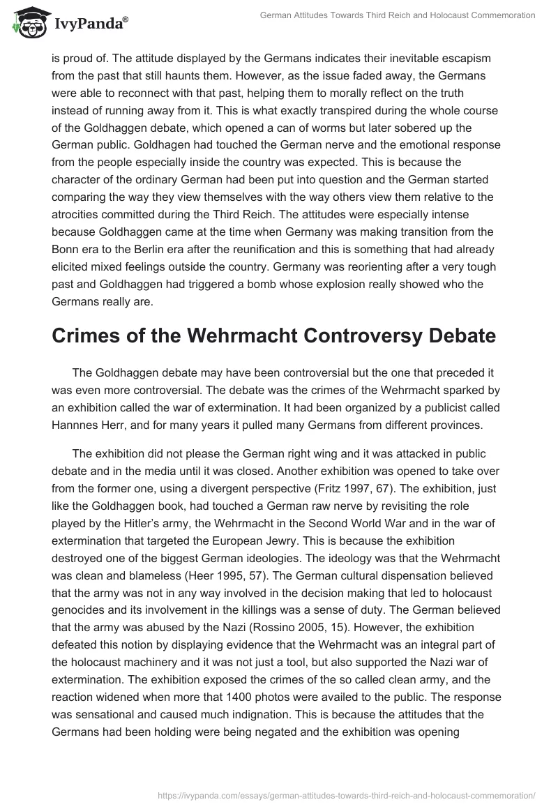 German Attitudes Towards Third Reich and Holocaust Commemoration. Page 3