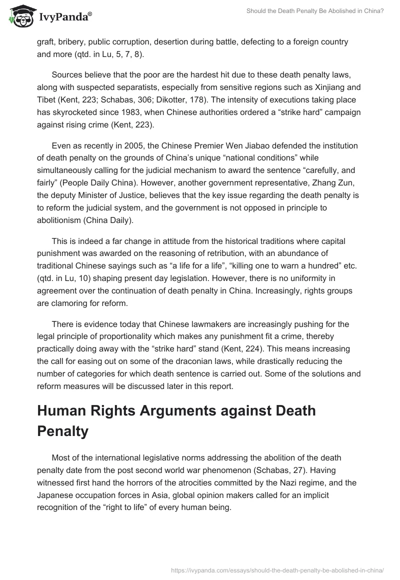 Should the Death Penalty Be Abolished in China?. Page 2