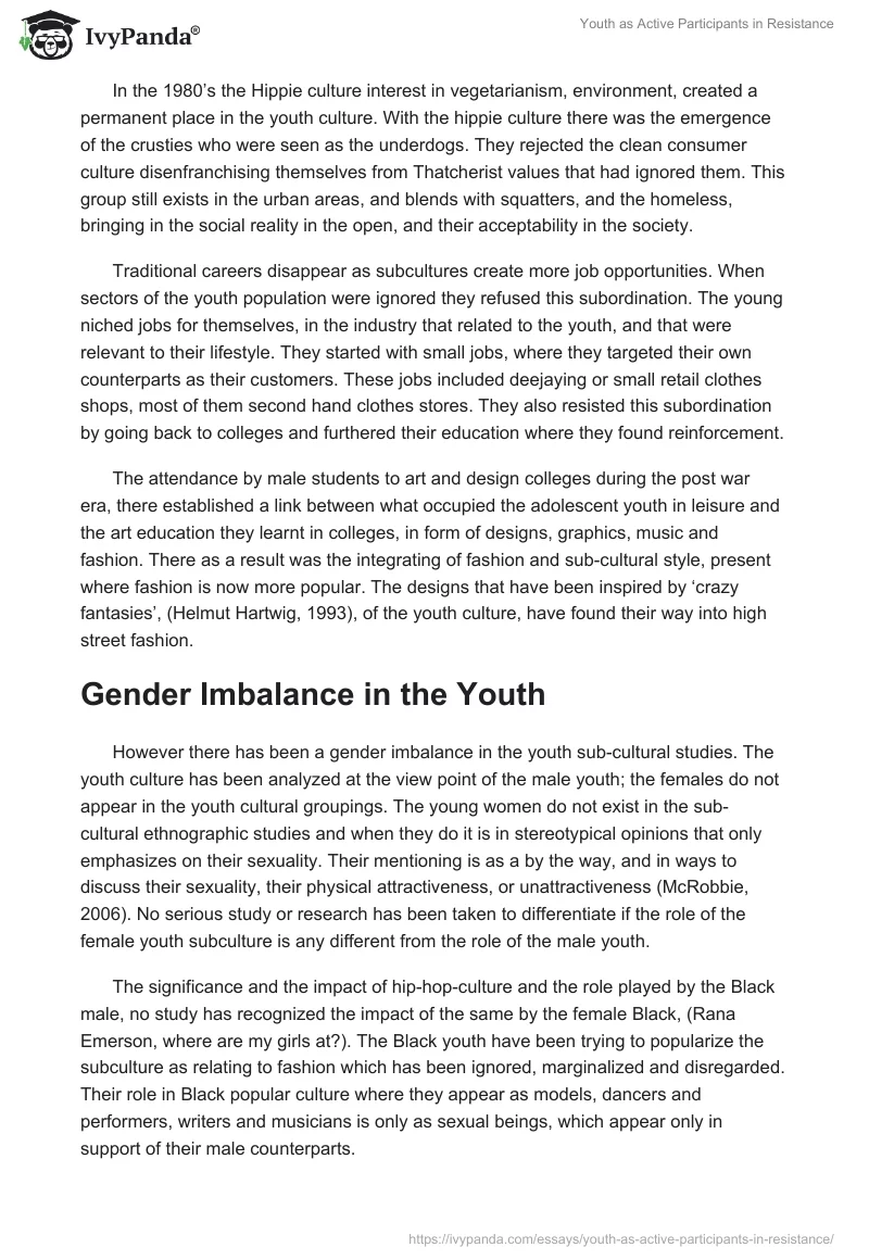 Youth as Active Participants in Resistance. Page 2