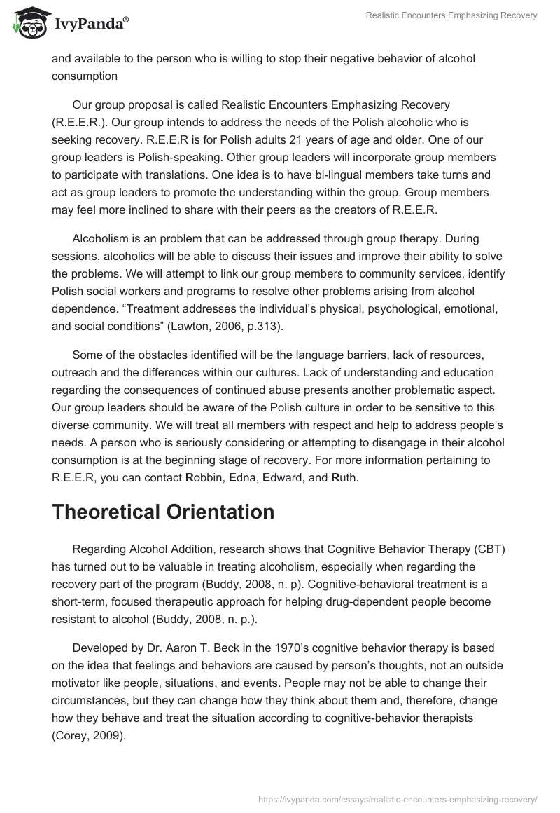 Realistic Encounters Emphasizing Recovery. Page 2