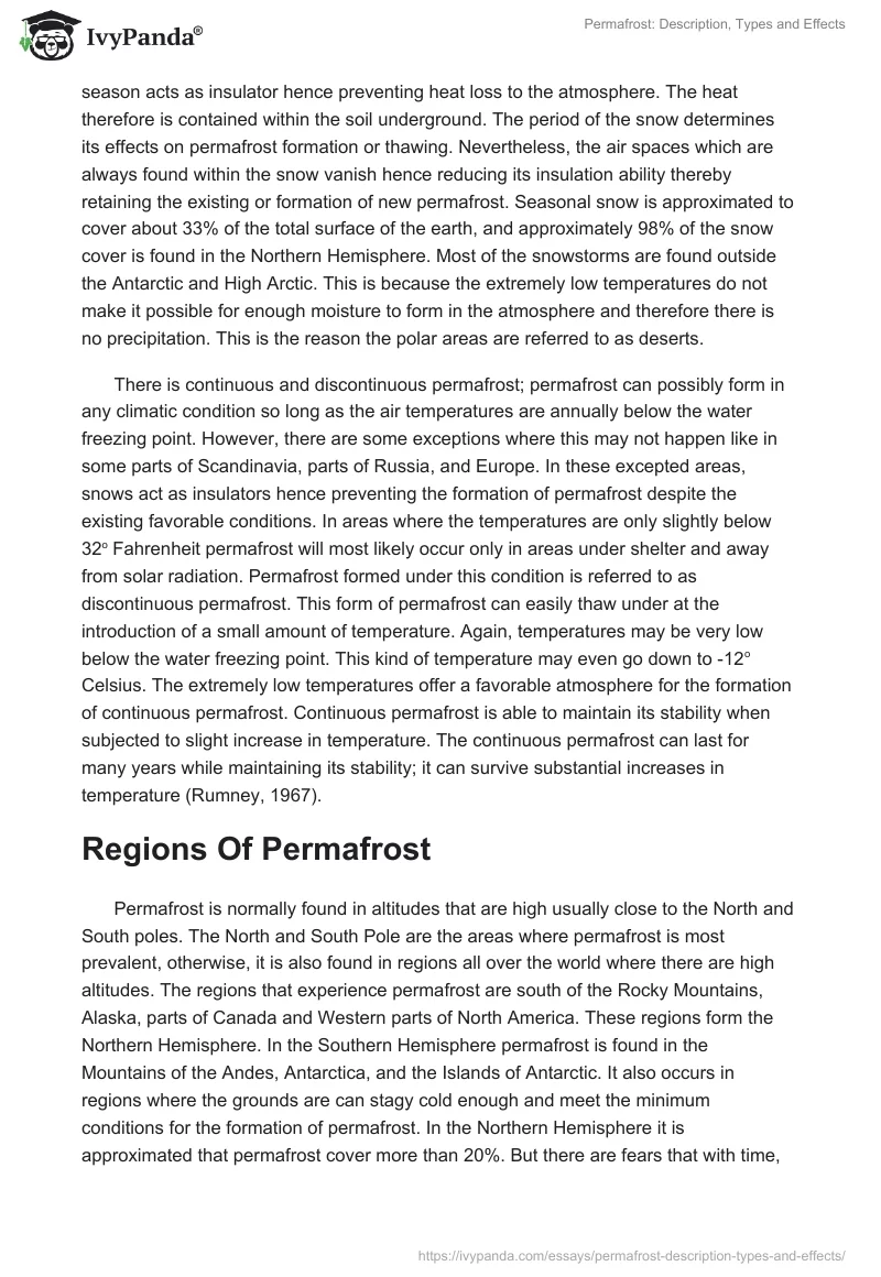 Permafrost: Description, Types and Effects. Page 2