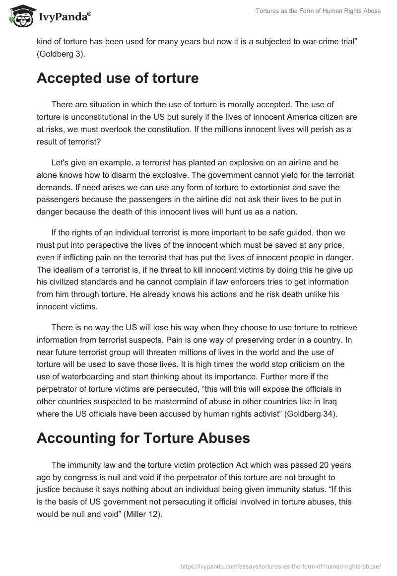 Tortures as the Form of Human Rights Abuse. Page 2