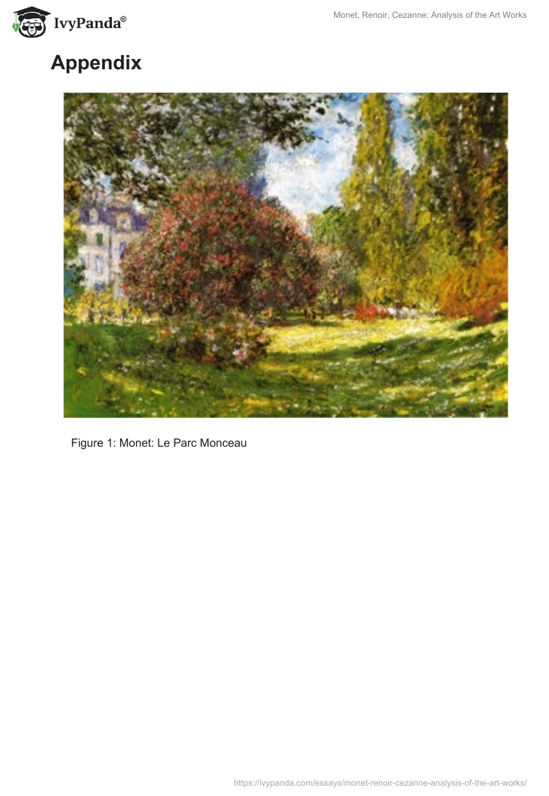 Monet, Renoir, Cezanne: Analysis of the Art Works. Page 4