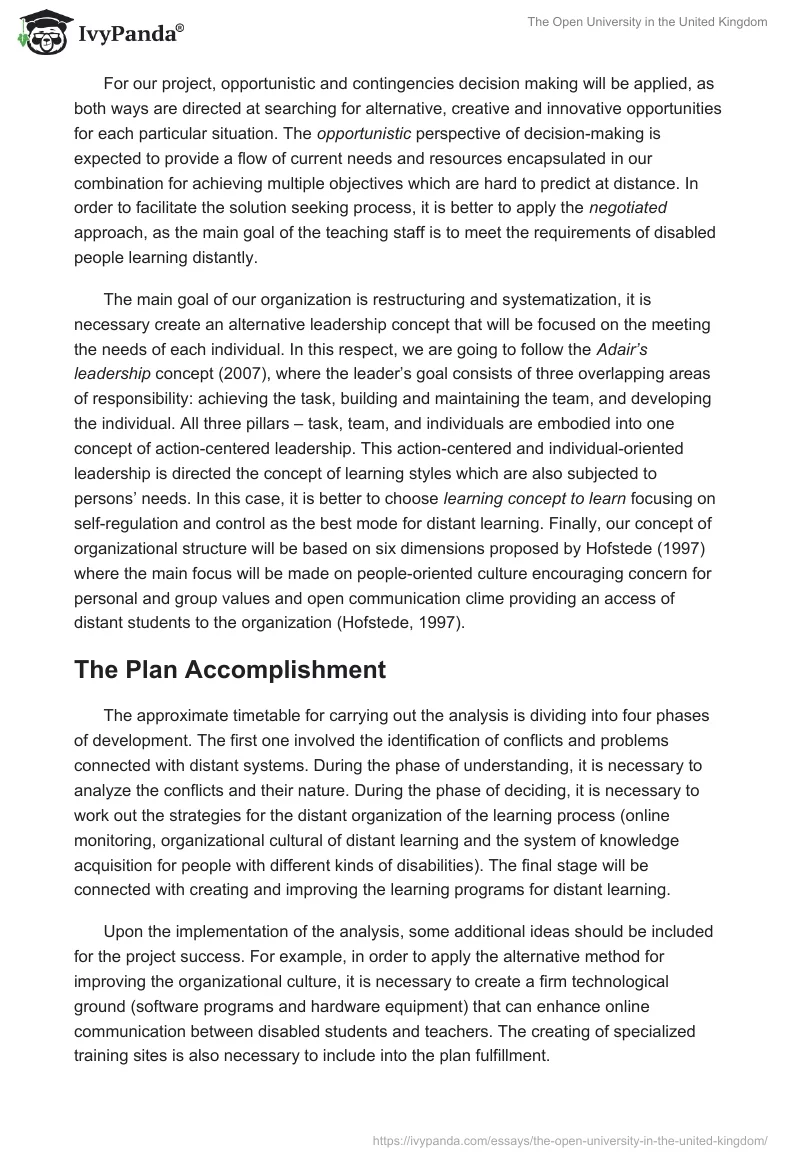 The Open University in the United Kingdom. Page 3