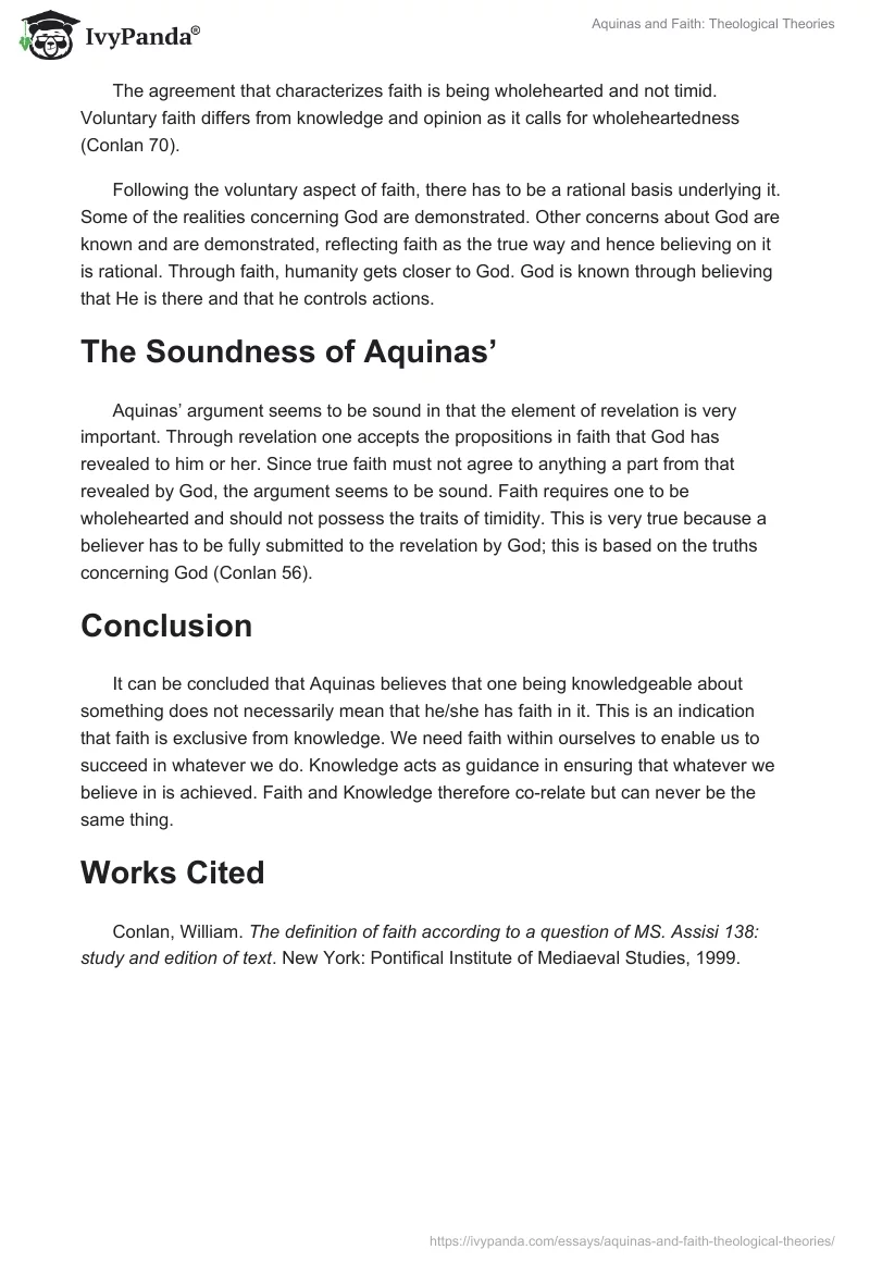 Aquinas and Faith: Theological Theories. Page 2