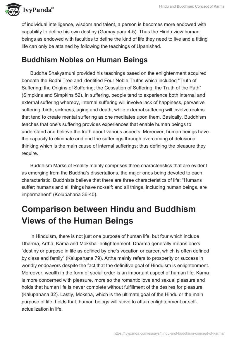 Hindu and Buddhism: Concept of Karma. Page 2