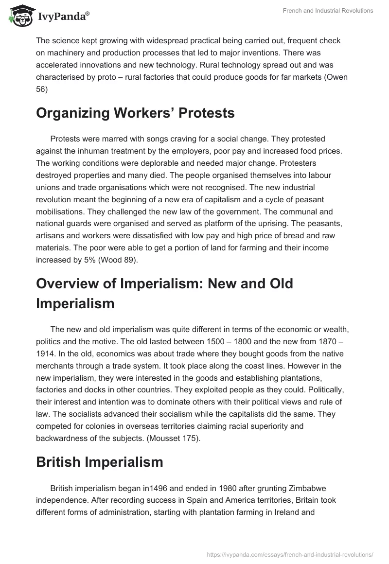 French and Industrial Revolutions. Page 3