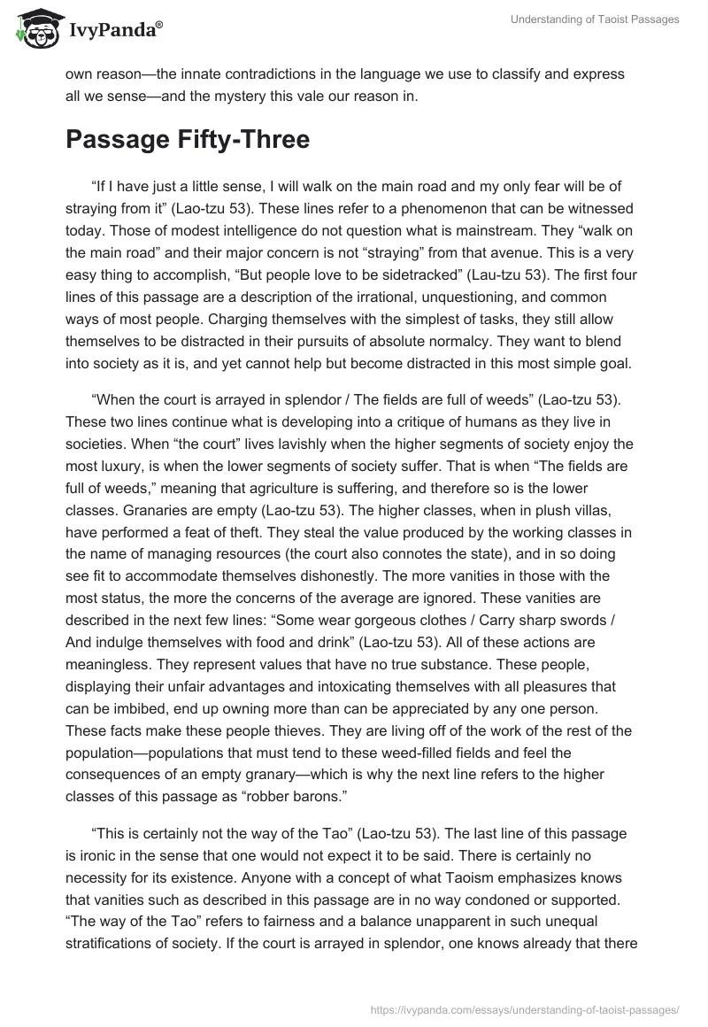 Understanding of Taoist Passages. Page 2