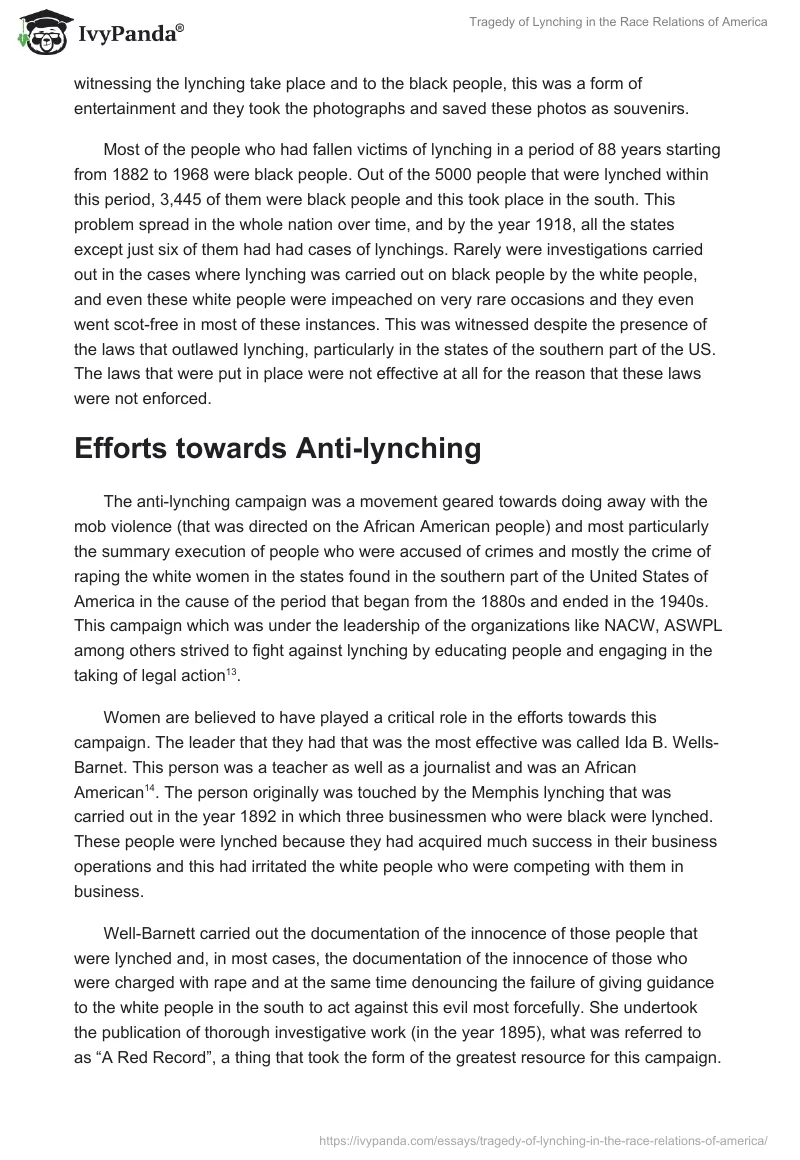 Tragedy of Lynching in the Race Relations of America. Page 5