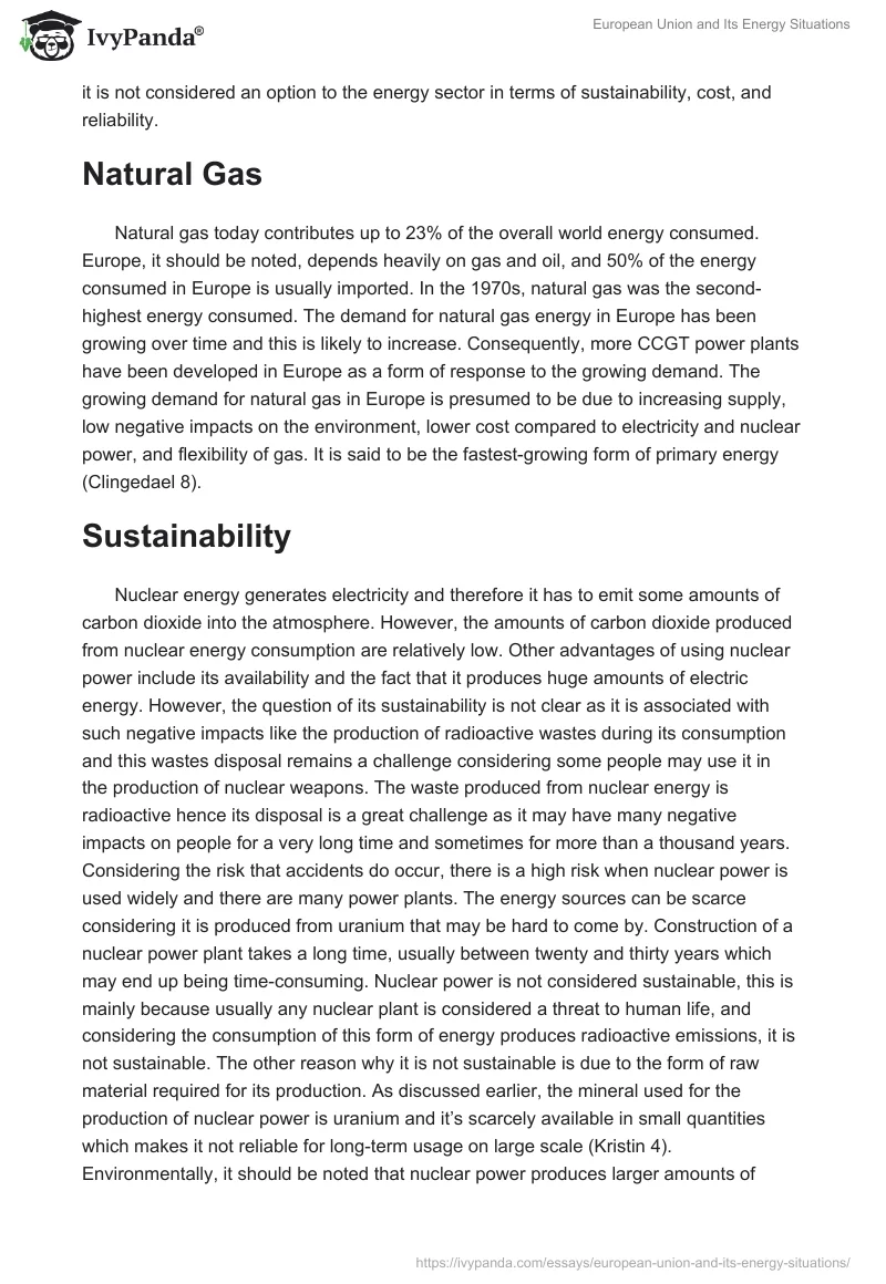European Union and Its Energy Situations. Page 3